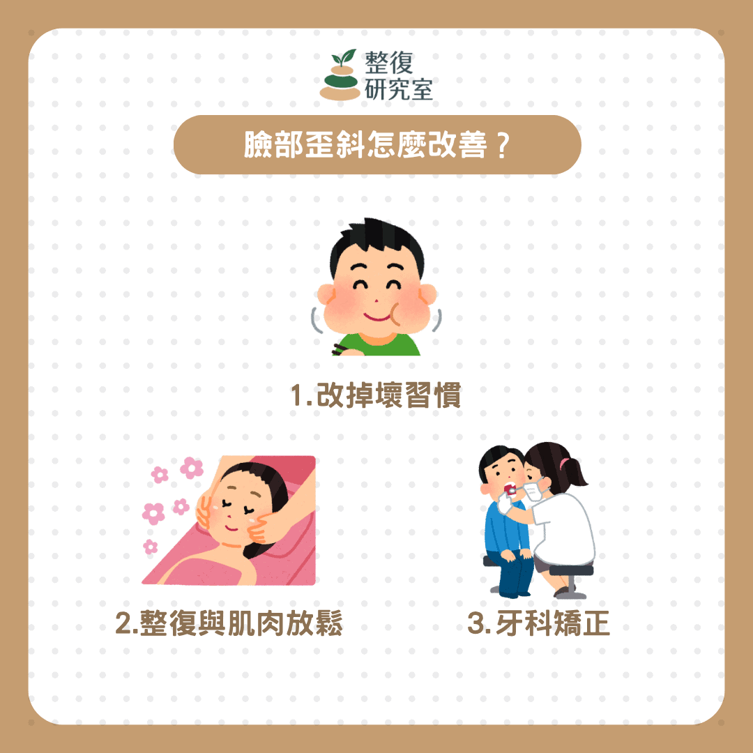 臉好歪怎麼辦！教你三招，徹底改善「臉部歪斜」、「不對稱」